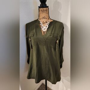 Diane Von FurstenbergOlive Green Women's Top